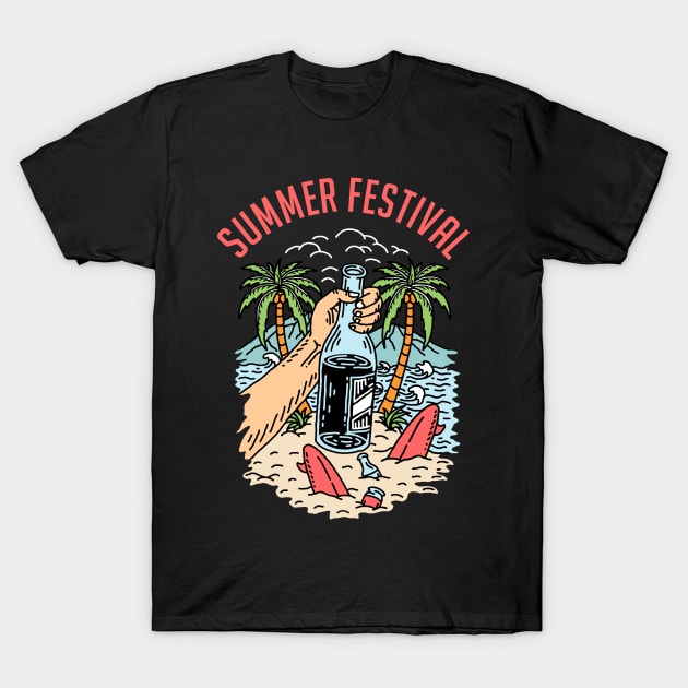 summer festival T-Shirt by sober artwerk